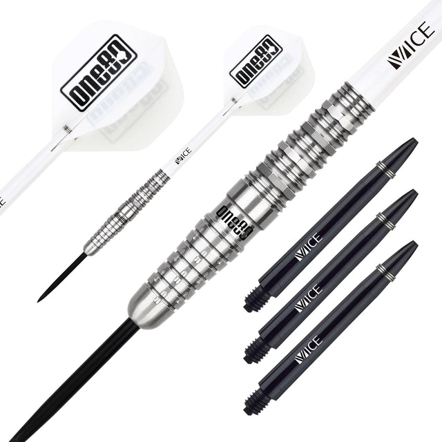 One80 Noriyuki Nakamura Darts - Steel Tip - V2 - Silver - 22g 22g