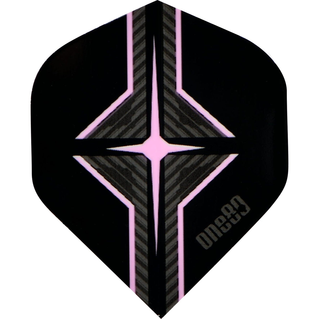 *One80 Dart Flights - 100 Micron - Star Flight - No2 - Std Pink