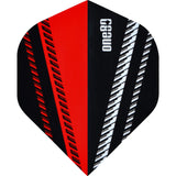 One80 V-Flow Dart Flights - 100 Micron - No2 - Std Red