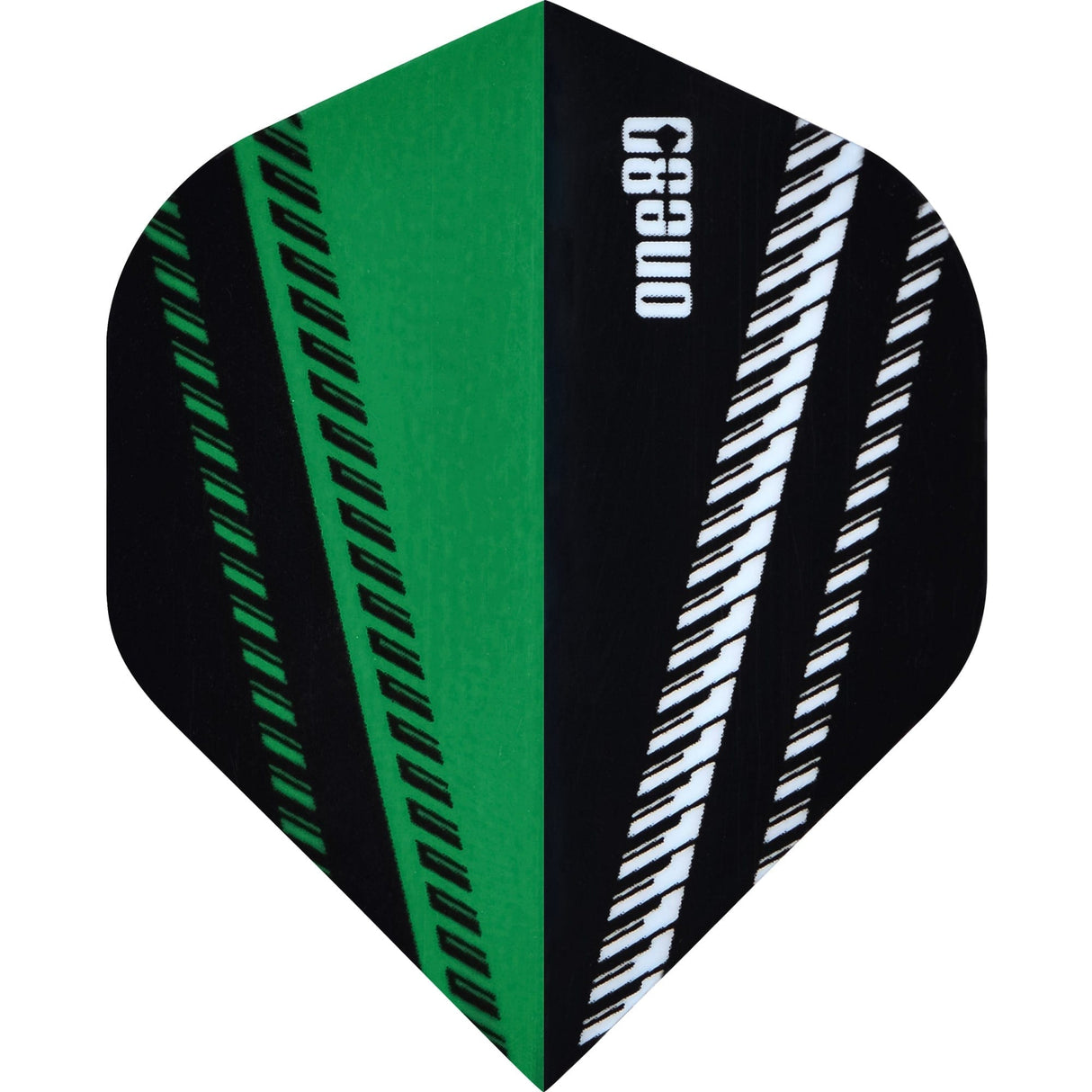 One80 V-Flow Dart Flights - 100 Micron - No2 - Std Green