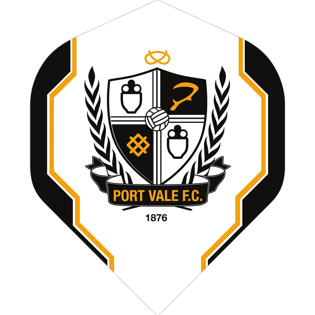 Port Vale FC – Offiziell lizenziert – The Valiants – Dart Flights – F1 – Logo mit Besatz