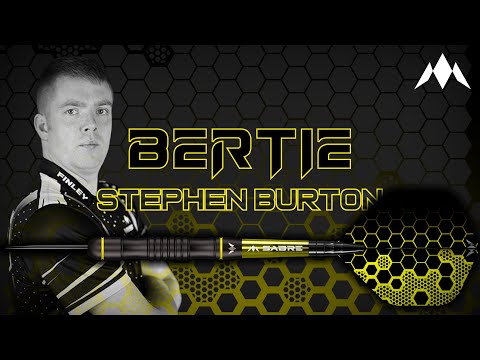 Mission Stephen Burton Darts - Steel Tip - 90% - Black Titanium - Bertie