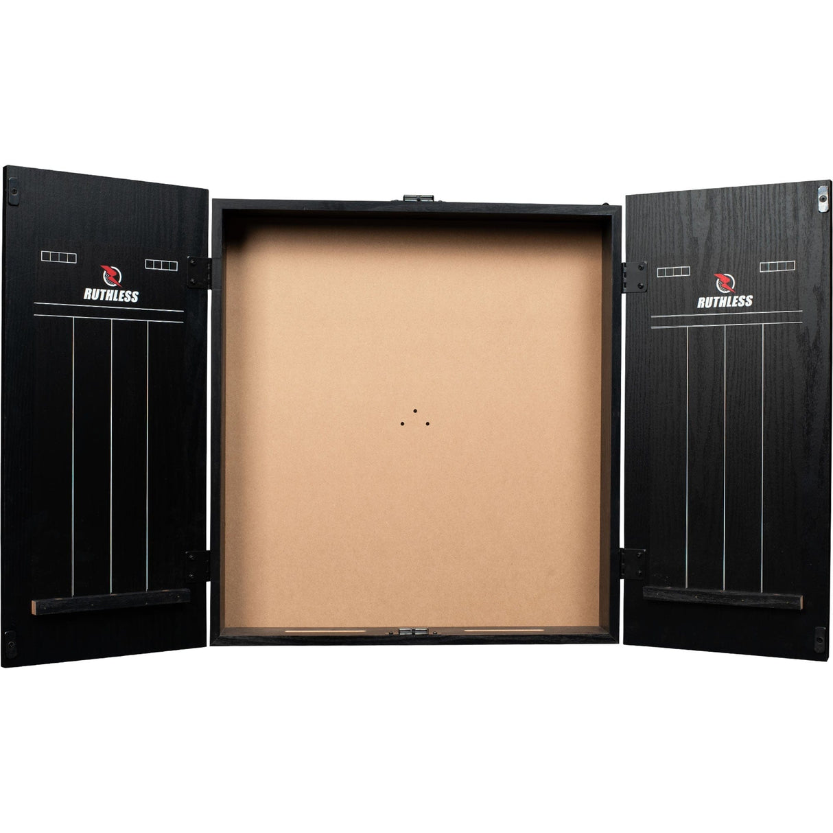 Ruthless Dartboard Cabinet – Quadratisches Design – Graffiti-Grau