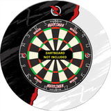 Ruthless Dartboard Surround - Professional - RipTorn - Schwarz &amp; Grau