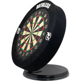 Ruthless Mini Desktop Dartboard - 6 Inch - Desk Version or Wall Mountable - Complete with Darts