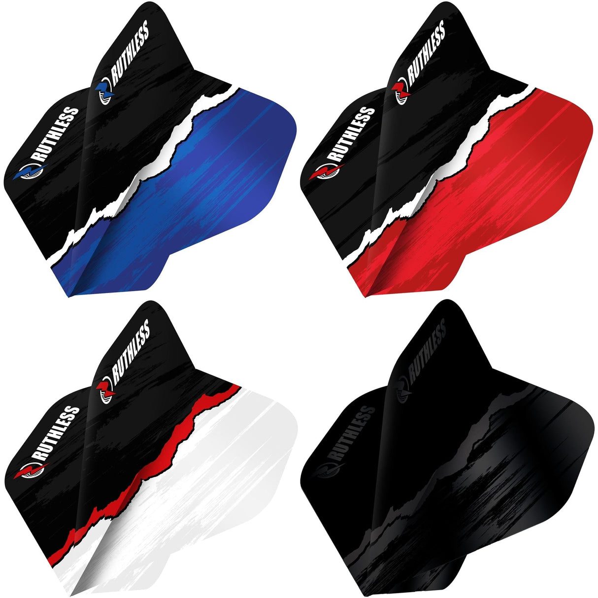 Ruthless RipTorn Dart Flights - Std - No2 - Black