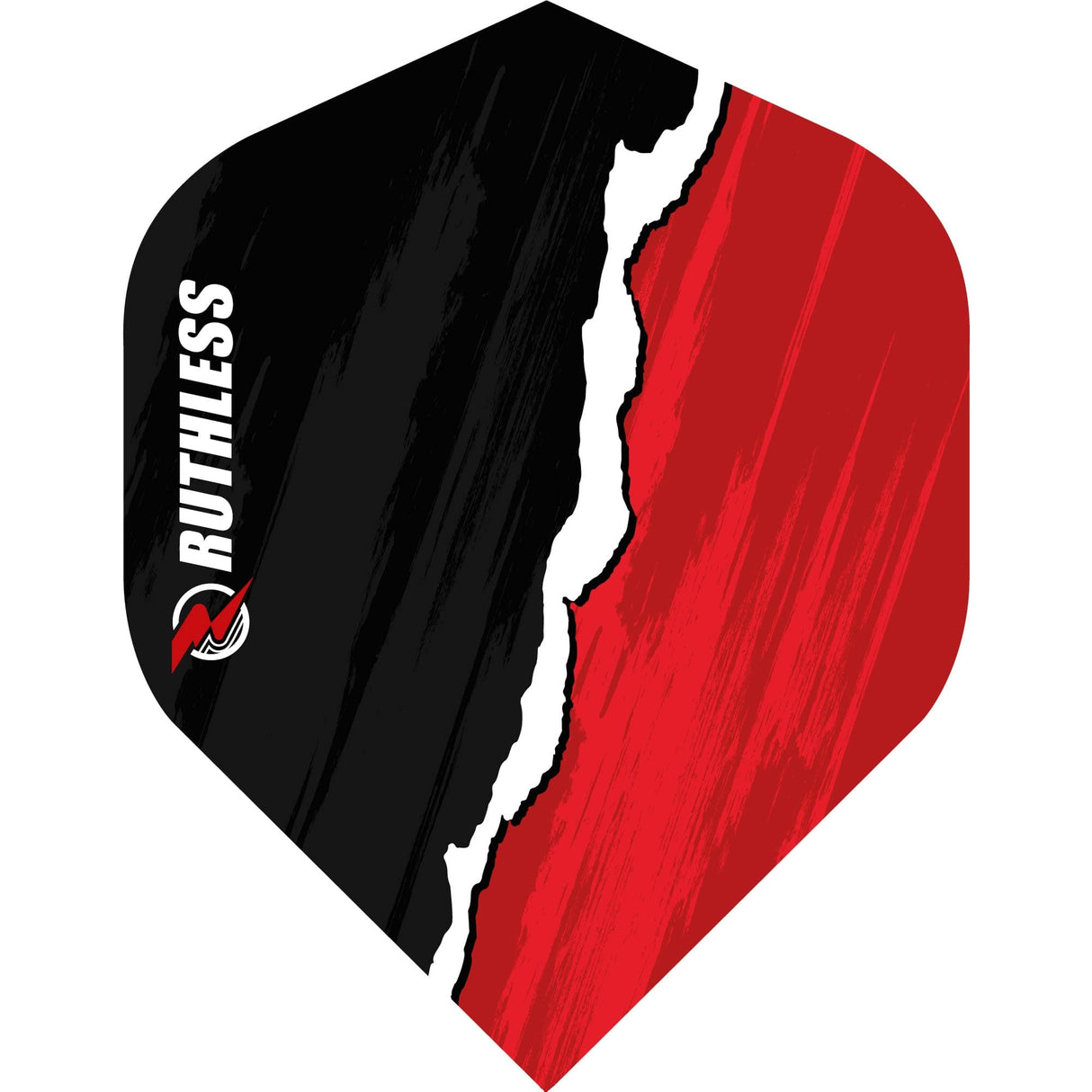 Ruthless RipTorn Dart Flights - Std - No2 - Black Red