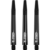 Ruthless Sting Dart Shafts - Polycarbonate - Solid Black - Black Top Medium