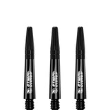 Ruthless Sting Dart Shafts - Polycarbonate - Solid Black - Black Top Short