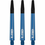 Ruthless Sting Dart Shafts - Polycarbonate - Solid Blue - Black Top Medium