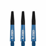 Ruthless Sting Dart Shafts - Polycarbonate - Solid Blue - Black Top Short