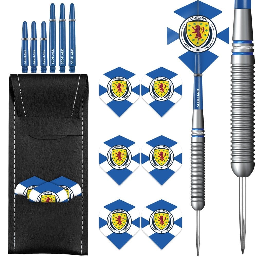 Scotland Football Darts – Stahlspitze Messing – Offizielles Lizenzprodukt – Logo – 22 g