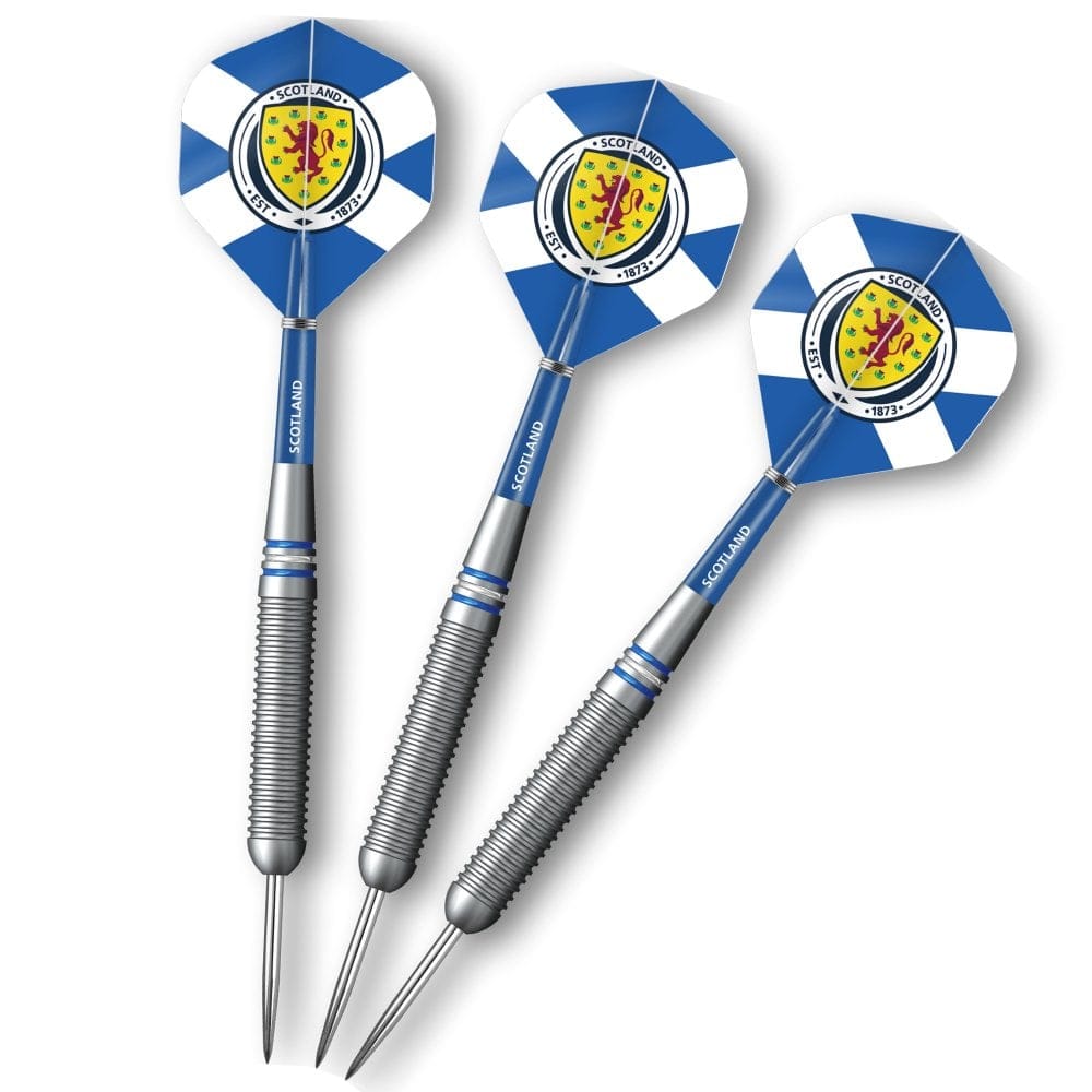 Scotland Football Darts – Stahlspitze Messing – Offizielles Lizenzprodukt – Logo – 22 g