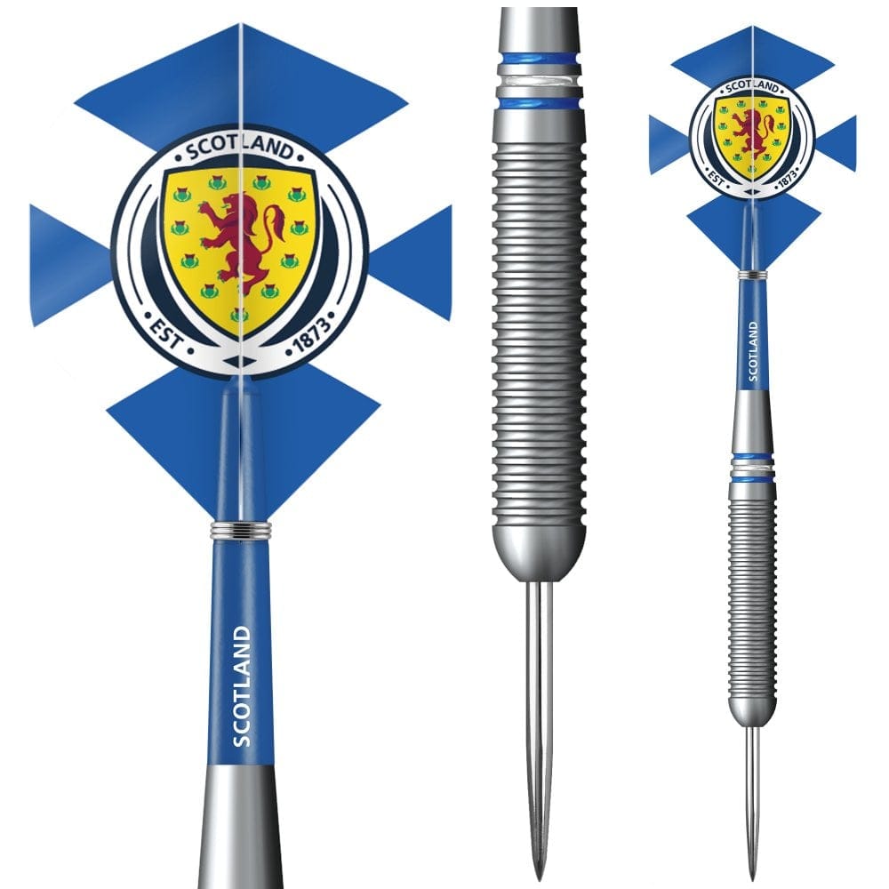 Scotland Football Darts – Stahlspitze Messing – Offizielles Lizenzprodukt – Logo – 22 g