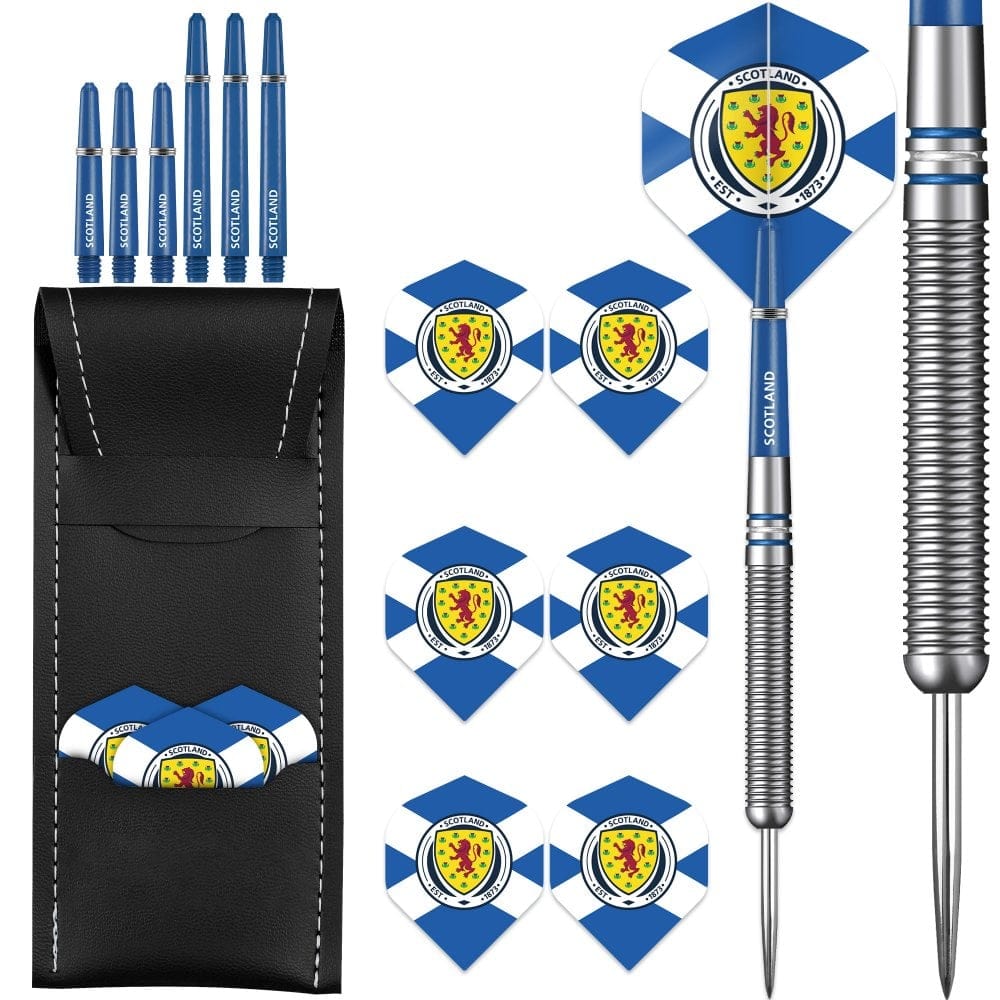 Scotland Football Darts – Steel Tip Tungsten – Offizielles Lizenzprodukt – Logo – 24 g