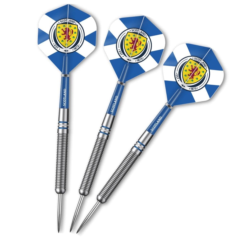 Scotland Football Darts – Steel Tip Tungsten – Offizielles Lizenzprodukt – Logo – 24 g