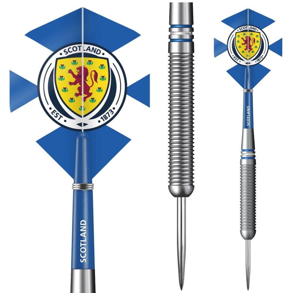Scotland Football Darts – Steel Tip Tungsten – Offizielles Lizenzprodukt – Logo – 24 g