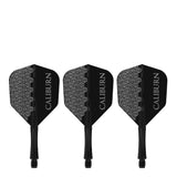 Caliburn SUP Flights - Moulded Shaft and Flight -  Standard No6 - Logo - Black
