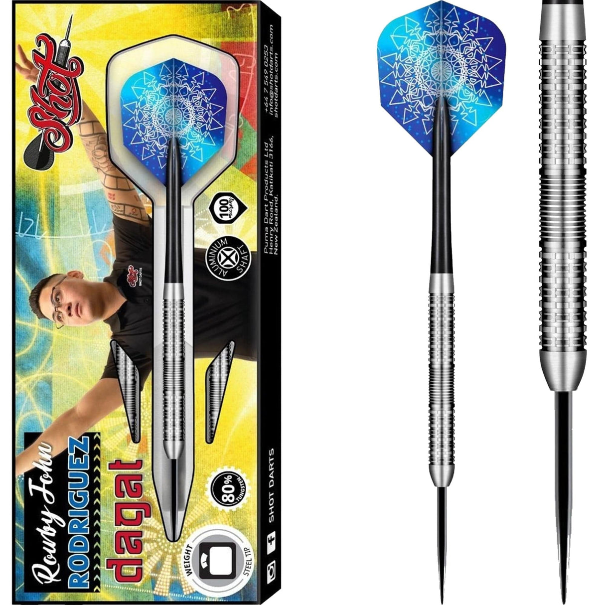 *Shot Rowby-John Rodriguez Darts - Steel Tip Tungsten - Dagat 21g
