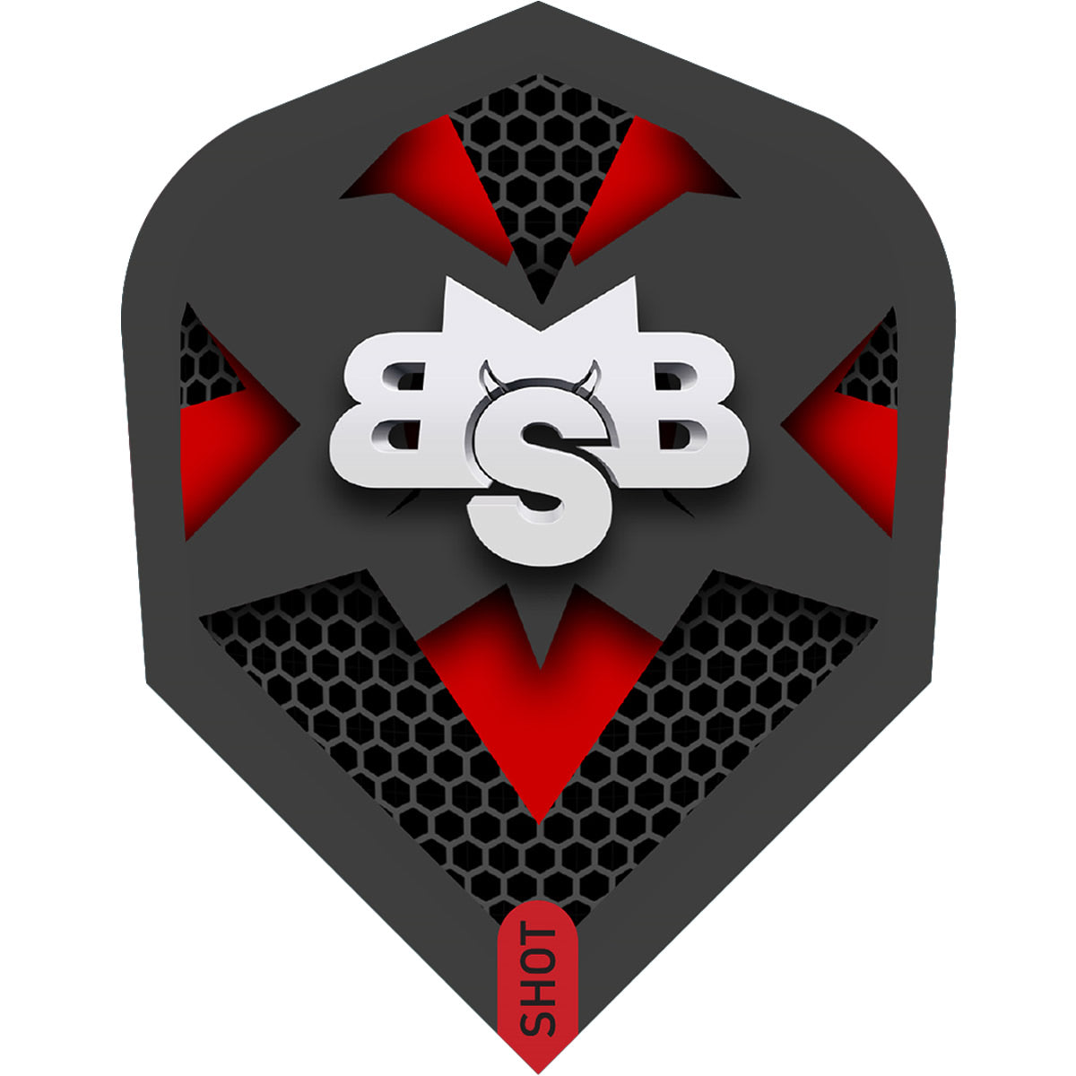 Shot Michael Smith Dart Flights – 100 Mikron – Std – Nr. 6 – Bully Boy – Tenacious
