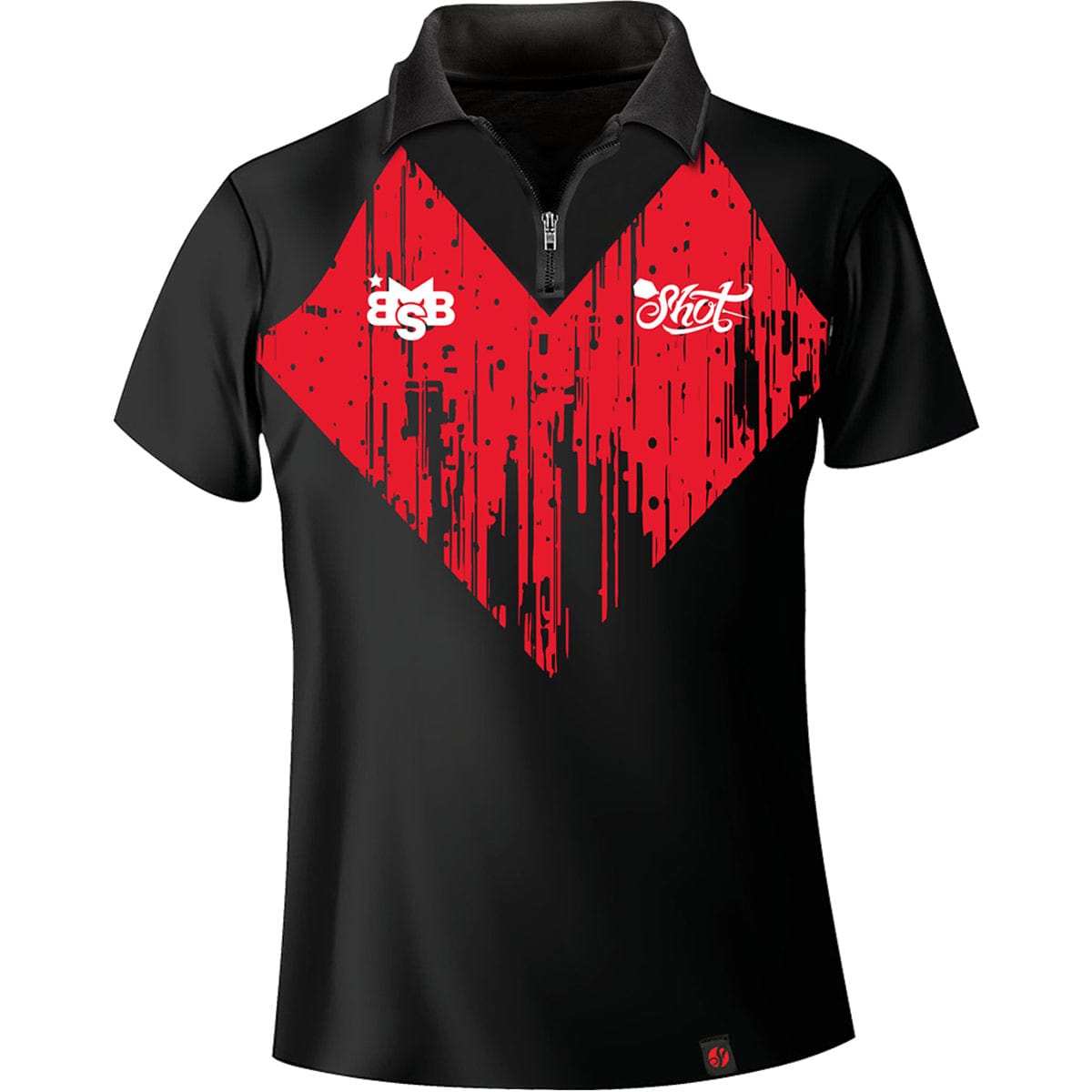 Shot Michael Smith Dart Shirt - Training Kit - Bully Boy - Red V
