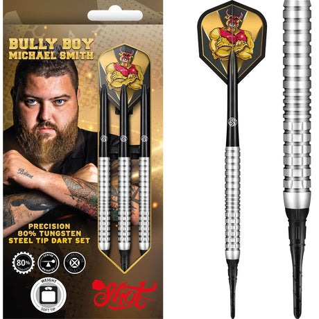 Shot Michael Smith Darts - Soft Tip Tungsten - Bully Boy - Precision 18g