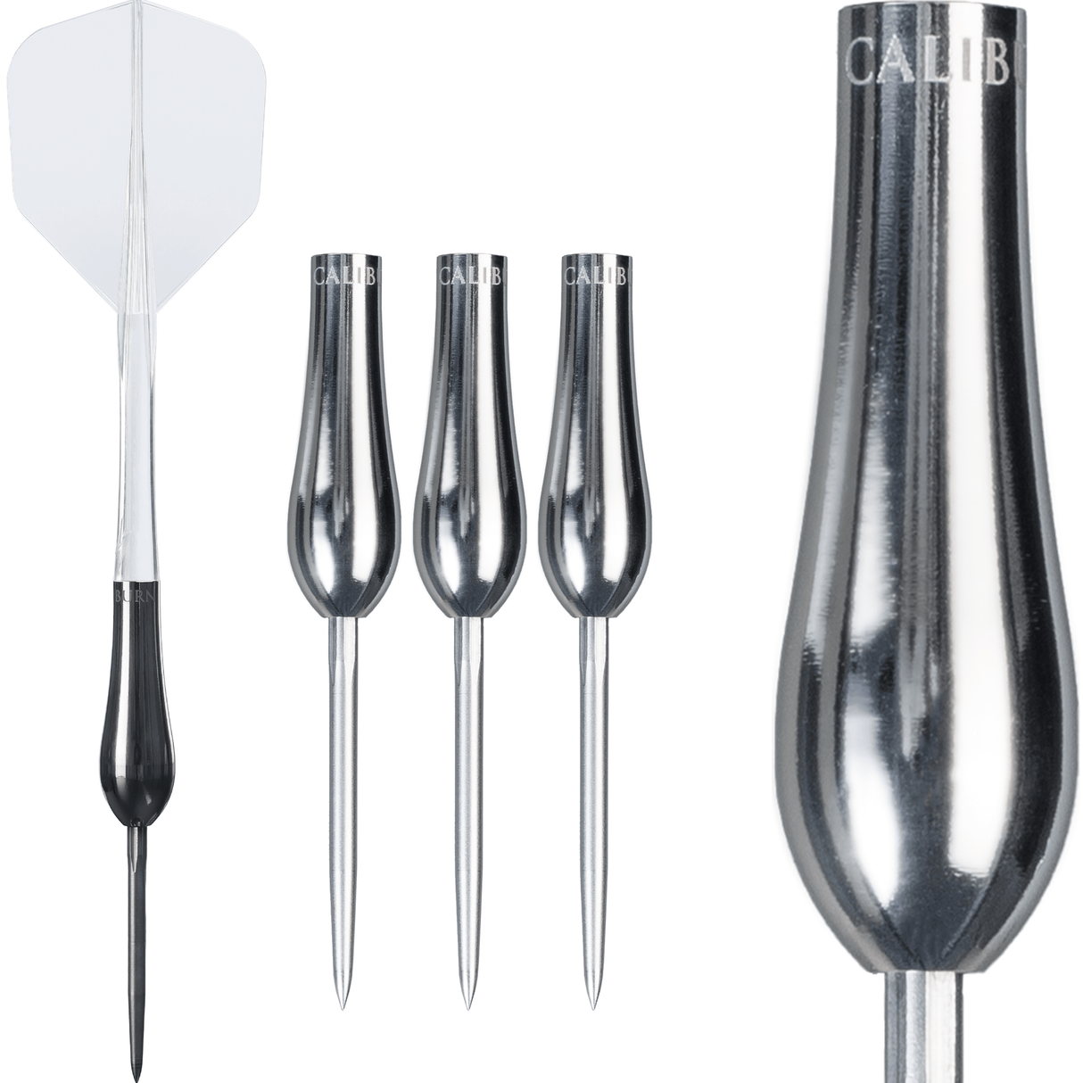 Caliburn Starships Darts - Steel Tip - 95% Tungsten - Waterdrop - 21g PERS