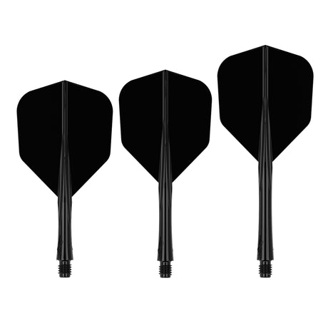 Caliburn SUP Lite Dart Flights - Moulded Flight & Shaft - Standard No6 - Black