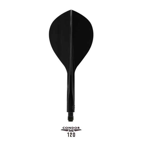 Condor AXE120 Dart Flights - Tropfenform - Schwarz