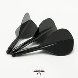 Condor AXE120 Dart Flights - Tropfenform - Schwarz