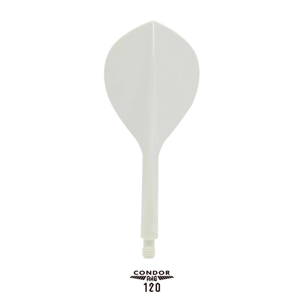 Condor AXE120 Dart Flights - Tropfenform - Weiß