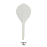 Condor AXE120 Dart Flights - Tropfenform - Weiß