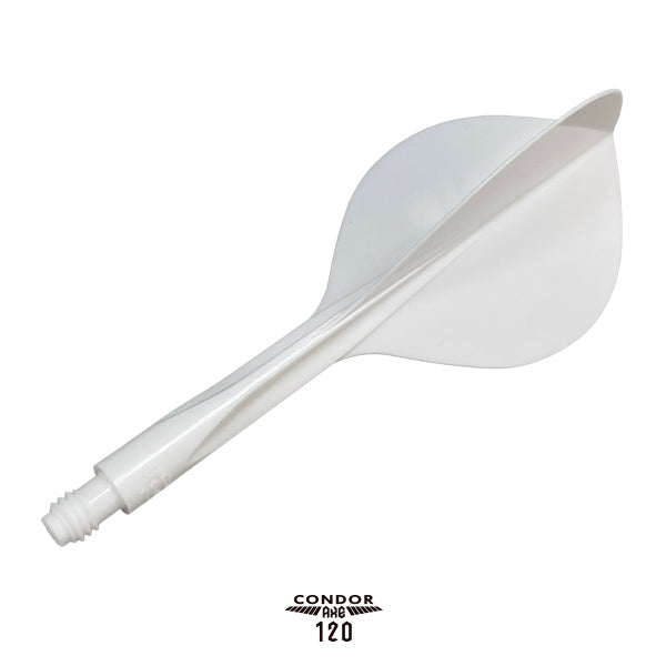Condor AXE120 Dart Flights - Tropfenform - Weiß