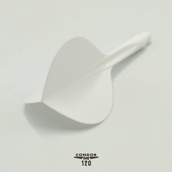 Condor AXE120 Dart Flights - Tropfenform - Weiß