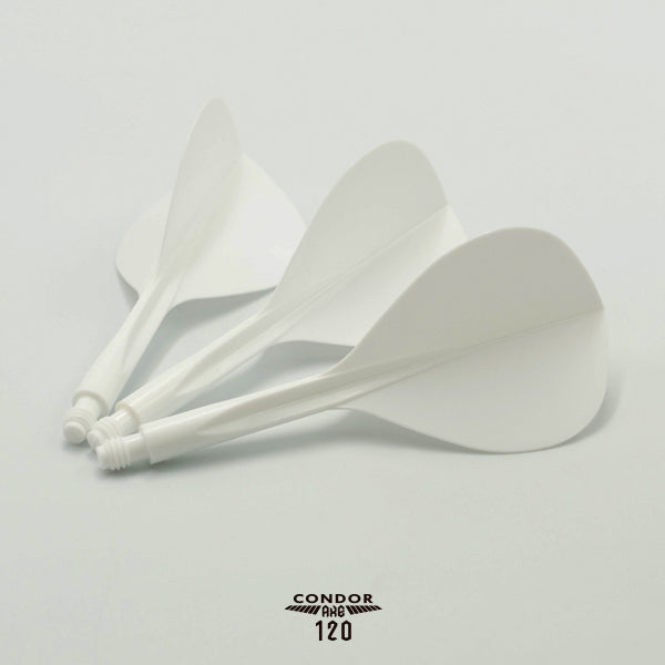 Condor AXE120 Dart Flights - Tropfenform - Weiß