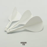 Condor AXE120 Dart Flights - Tropfenform - Weiß