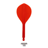 Condor AXE120 Dart Flights - Tropfenform - Rot