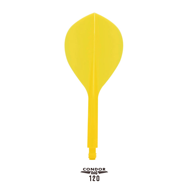 Condor AXE120 Dart Flights - Tropfenform - Gelb