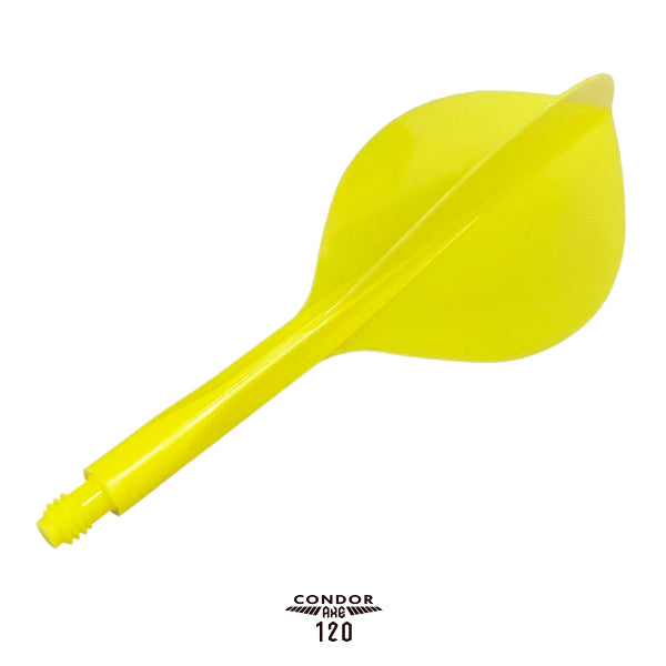 Condor AXE120 Dart Flights - Tropfenform - Gelb