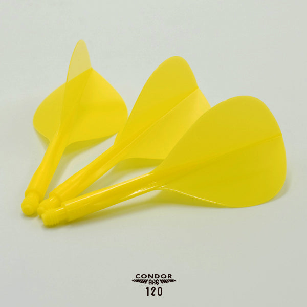 Condor AXE120 Dart Flights - Tropfenform - Gelb