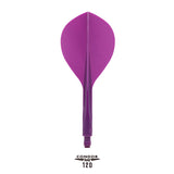 Condor AXE120 Dart Flights - Tropfenform - Lila