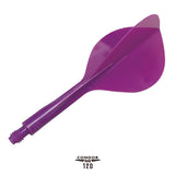 Condor AXE120 Dart Flights - Tropfenform - Lila