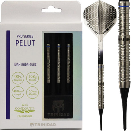 *Trinidad Pro - Soft Tip Darts - Juan Rodriguez - BW 19.0g - Pelut - 19g 19g