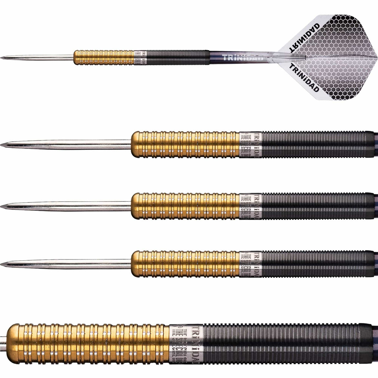 Trinidad Pro - Steel Tip Darts - Jose De Sousa - Type 2 - Gold - 18g 18g