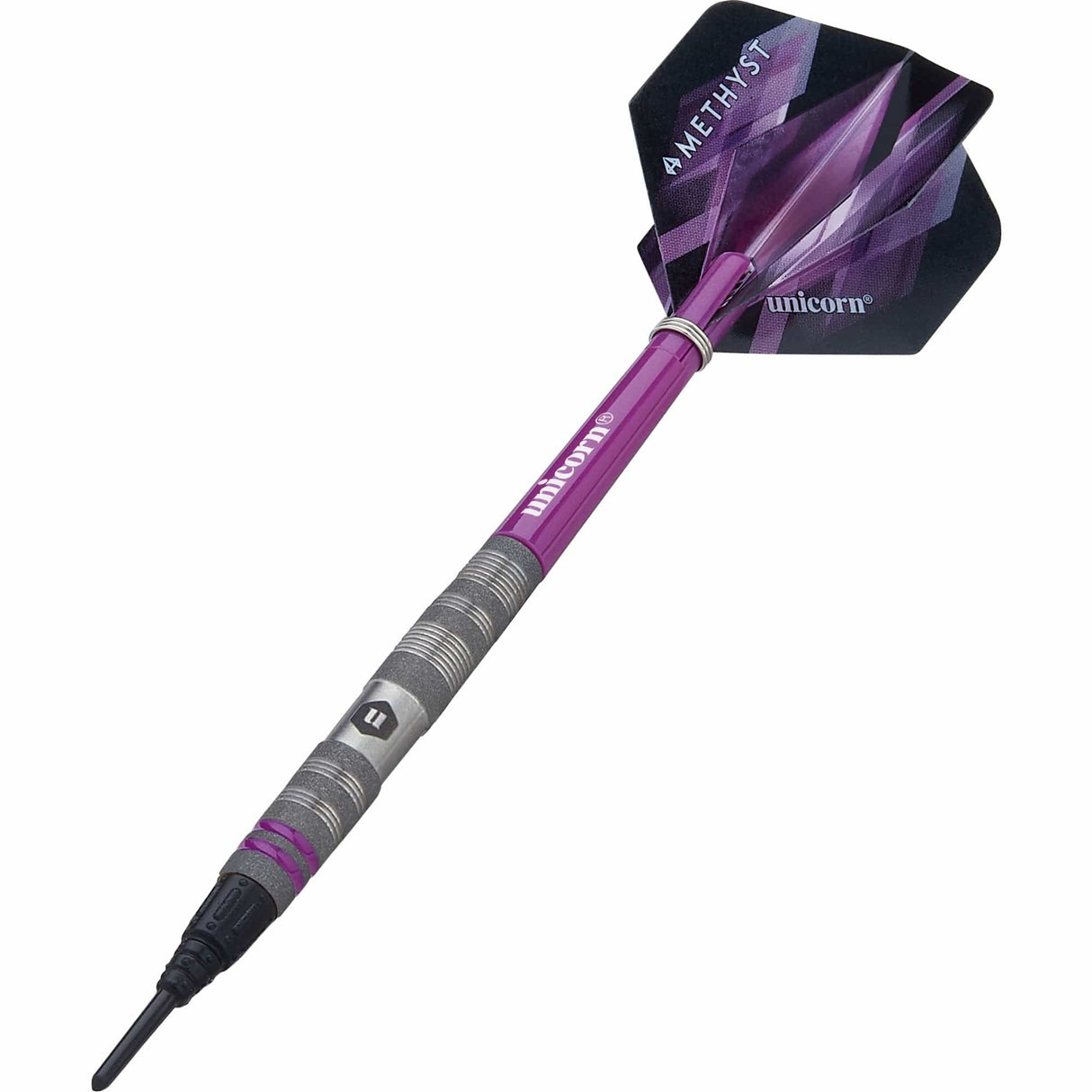 Unicorn Amethyst Darts - Soft Tip - Utech - Style 2 - Sandblasted 18g