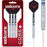 Unicorn Core Tungsten Darts - Steel Tip - Style 1 - Blue Ring 22g