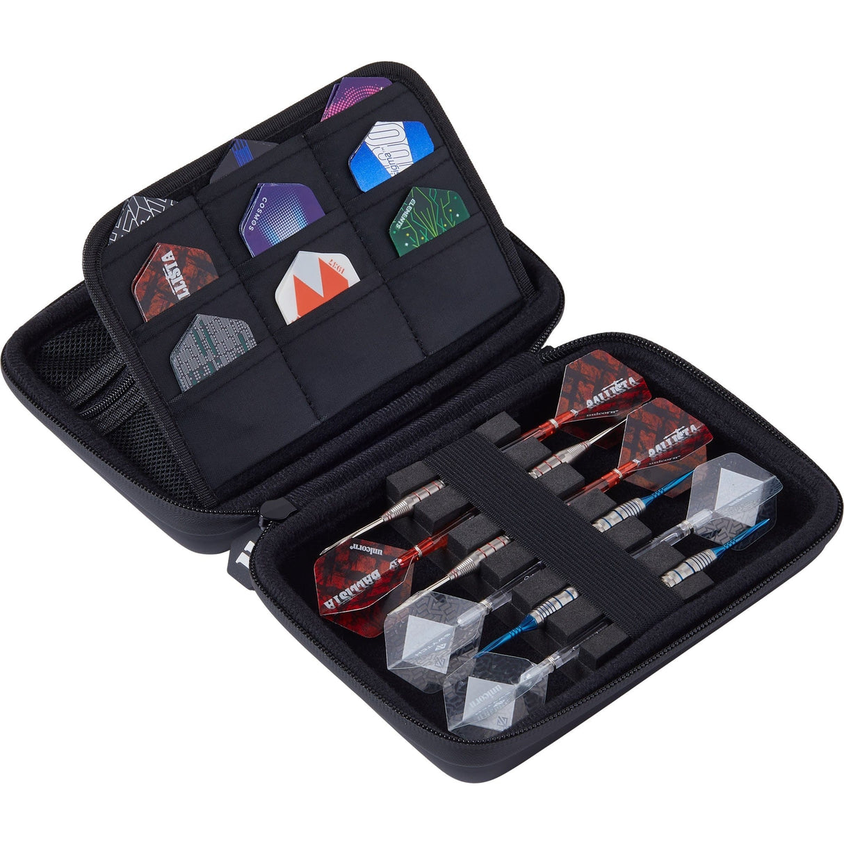 Unicorn Ultra Dart Case - Embossed - Total Protection - Black - Medium