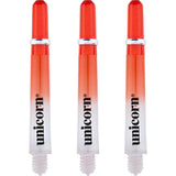 Unicorn Gripper 4 Two Tone Shafts - Polycarbonate Dart Stems with Ring - Red