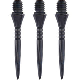 Unicorn Volute Conversion Dart Points - Steel Tip - 27mm - Ringed - Black