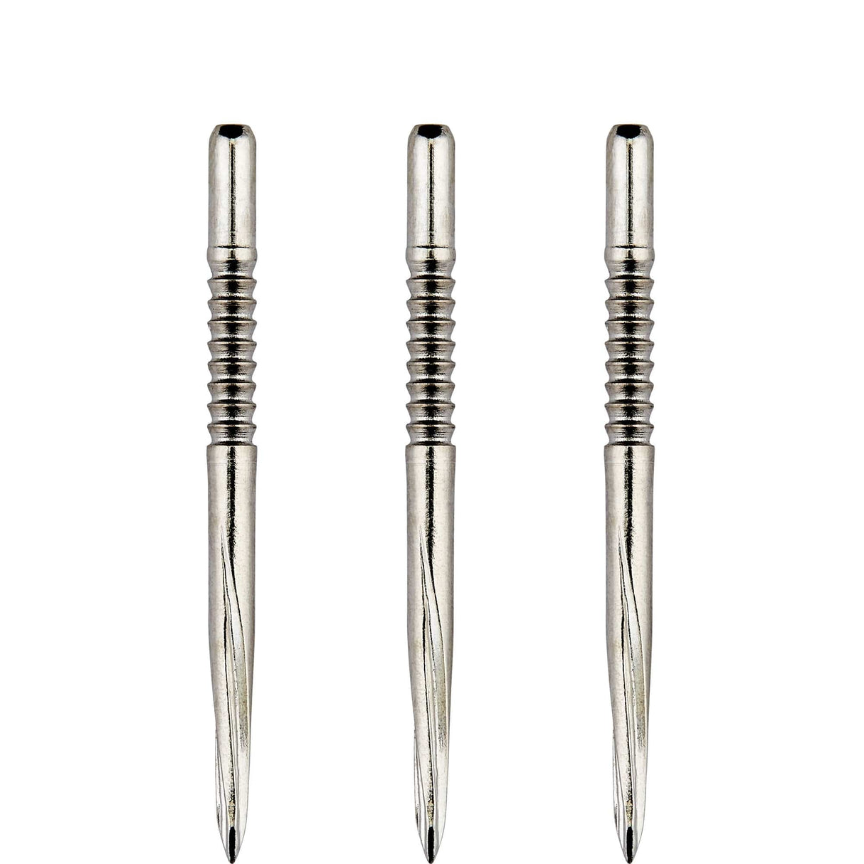 Unicorn Volute Dart Points - Steel Tip - Shark Fin - Silver 36mm